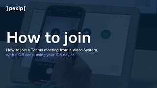 How to join a Teams meeting from a Video System with a QR code using your iOS device [upl. by Aivital826]