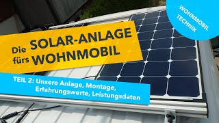 220WpSOLARANLAGE am WOHNMOBIL  Alternative Montage  Leistung  Erfahrungen  Victron  Offgridtec [upl. by Rather336]