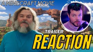 A Minecraft Movie Trailer looks  Reaction [upl. by Aicxela863]