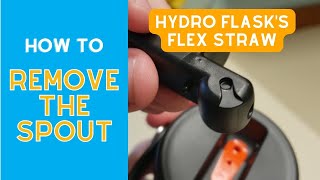 How to Remove the Spout from a Hydro Flask Flex Straw Lid SEE VIDEO IN DESCRIPTION BEFORE TRYING [upl. by Enawtna]