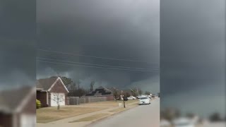 Tornado captured on video in Northwest Arkansas [upl. by Graubert640]