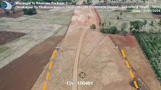 Warangal  Khammam 4 Lane Acess Controlled Greenfield Highway  Package 2  394 Km  NH 163G  May [upl. by Bowerman]