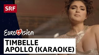 Timebelle Apollo  Karaoke version  Eurovision 2017  SRF Musik [upl. by Ymeraj637]