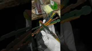 How To Tie Dye Clothespin Dragonfly 😊😎😲craft crafts clothespin shorts [upl. by Elad809]