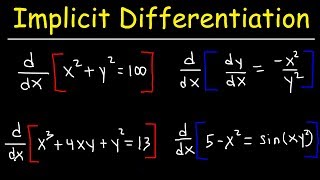 Implicit Differentiation [upl. by Izogn]