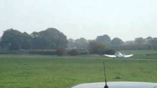 Jodel Taking off from Lymm Dam Airstrip [upl. by Adria]