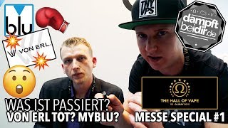 dampftbeidirTV  Messe Hall of Vape Stuttgart  Interview MYblu VS VonERL [upl. by Anirhtak530]