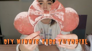 How to Make Minnie Mouse Ears  Easy DIY Minnie Ears [upl. by Hcab]