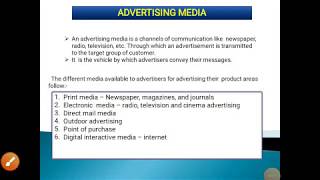 Advertisingmedia types of advertising media  concept of advertising media [upl. by Anayt112]