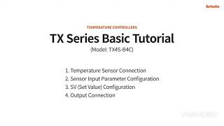 Autonics Temperature Controller TX4SB4C Connection amp Parameter Setting [upl. by Enyleve]