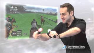 CHAMPION JOCKEY G1 JOCKEY amp GALLOP RACER  TUTORIAL WITH PS MOVE [upl. by Eybbob]