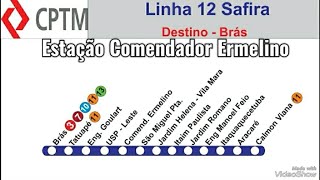 Estação Comendador Ermelino  Linha 12 Safira Da CPTM [upl. by Laved]