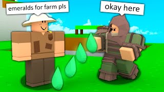 I disguised my avatar as KITS in Roblox Bedwars [upl. by Oah]