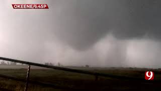 Val amp Amy Castor Track a Tornado Near Okeene OK [upl. by Jillayne949]