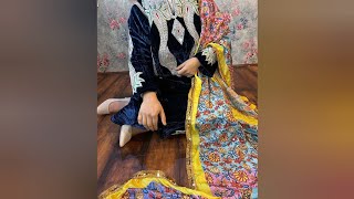 Customised Tilla work dresses 🍁 kashmiri Tilla Pheran 😍 [upl. by Ahser]