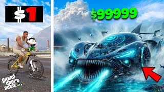 Franklin Upgrading ZERO To GOD UNDER WATER CAR in GTA 5 [upl. by Hands]