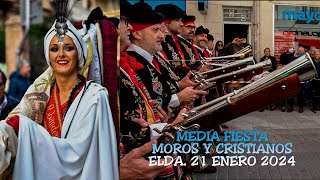 DESFILE MEDIA FIESTA DE MOROS Y CRISTIANOS DE ELDA 20240121 [upl. by Nnel]