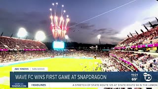 SD Wave win first game at Snapdragon [upl. by Newmann342]