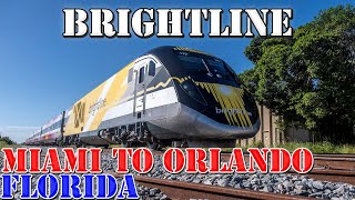 Brightline Train  Miami to Orlando FULL Route  Florida  4K Transit Ride [upl. by Engenia]