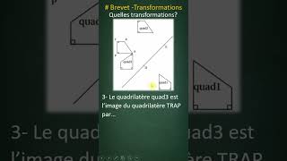 Identifier des transformations maths brevet [upl. by Mcquade]