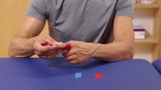 Leukotape® K  Finger Kinesiology Taping SelfApplication [upl. by Lorenzo346]