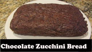 Vegetarian Vegan Chocolate Zucchini Bread Recipe [upl. by Kylstra]