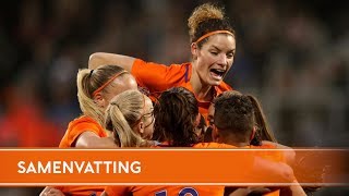 Highlights Ierland  Oranjevrouwen 02 1042018 WK 2019 [upl. by Langer289]