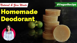 How to make natural wax deodorant  Vegan deodorant recipe for men and women [upl. by Thant]