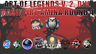 ART OF LEGENDS 2 DIV MAŠINFÍRY AMINA 4 KOLO 5 SEZÓNY [upl. by Yajet]