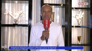 Sportel 2023  Stéphane Diagana présent à Monaco [upl. by Trinl497]