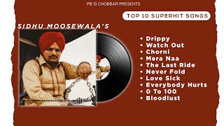 Sidhu Moosewala Jukebox  Drippy  Latest Punjabi Songs 2024  PB13 CHOBBAR [upl. by Rihaz599]