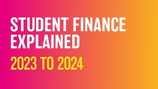 Student Finance Explained 2023 to 2024 [upl. by Yelwar]