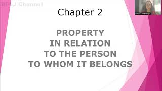 PROPERTY  Chapter 2 Property in Relation to Whom it Belongs [upl. by Carmine426]