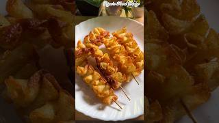 আলুর🥔 এই মুচমুচে snacks🤩 টা বানিয়ে দেখো🤤 spiral potato recipe👌shorts potatosnacks food cooking [upl. by Elik]