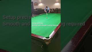 Straight cueing practice follow cue ball with object ball ball shorts snooker STR8AIM [upl. by Deming503]