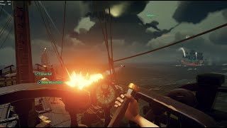 Athena Gilded Guild Galleons Battle Vs Solo Sloop Yoinker LMAO  SOT [upl. by Ylrebmit728]