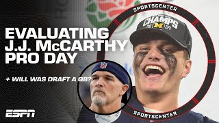 JJ McCarthy a STRONGER Kirk Cousins 🤔  Commanders weighing options at No 2 pick  SportsCenter [upl. by Yruj]