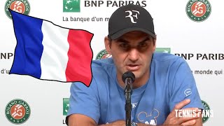 Roger Federer Speaks French  Roland Garros 2021 HD [upl. by Abrahamsen]