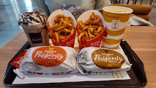 Newly launched Mcdonalds Prosperity Burgers in Malaysia [upl. by Thirion]