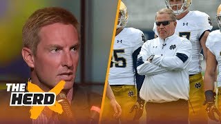 Joel Klatt talks Notre Dame coaching Top 25 Poll and 2017s best college QBs  THE HERD [upl. by Neo523]