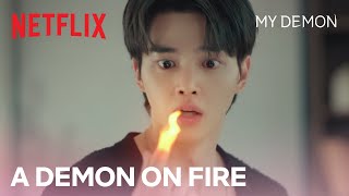 Song Kang is burning up literally  My Demon Ep 3  Netflix ENG SUB [upl. by Debbee]