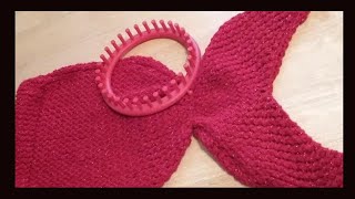 LOOM KNIT A MERMAID FISH TAIL very easy  PART 1 [upl. by Lewellen]