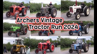 Archers Vintage Tractor Run 2024 Second View [upl. by Eindys548]