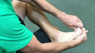 Hallux big toe selfmobilization [upl. by Anelrac263]