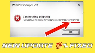 Fix Can not find script file taskvbs in Windows 111087  How To Remove taskvbs Message Popup [upl. by Sabanrab]