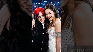 when Olivia Rodrigo SURPRISED by Billie Eilish grammys oliviarodrigo billieeilish [upl. by Aerbma]