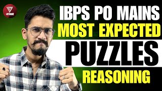 Most Expected Puzzles IBPS PO Mains 2024  Yashraj Sir  Veteran [upl. by Ycam849]