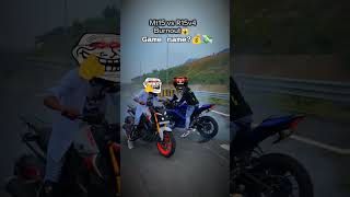 Mt15 vs R15 v4 ride video rider [upl. by Airdnaed]