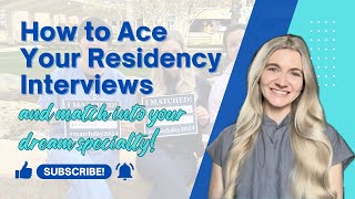 HOW TO PREPARE FOR RESIDENCY INTERVIEWS sharing the top tips I used to match into dermatology [upl. by Ylak]