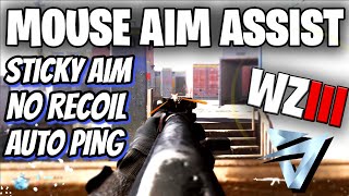 Aim Assist On MOUSE MW3 amp Warzone  Sticky Aim  No Recoil [upl. by Anceline]